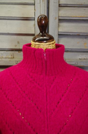 Preview: Cardigan, Strickjacke Delfina von INTI Knitwear, Magenta, Alpakawolle